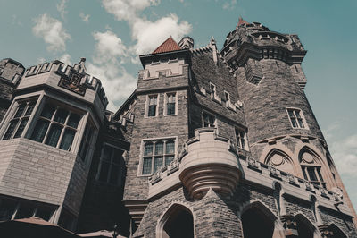 Low angle view of historical building against sky