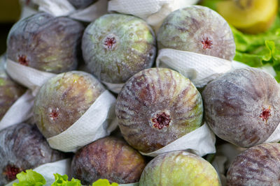 Full frame shot of figs fruits for sale at market stall