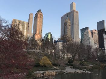 Buildings against sky in city