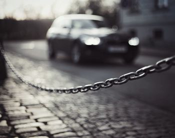 Close-up of barbed wire