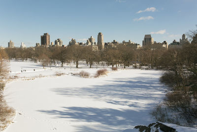 View of city during winter