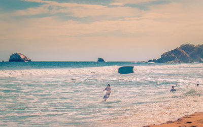 Scenic view of sea against sky