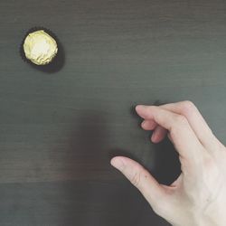 Close-up of cropped hand