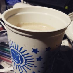 Close-up of coffee on table