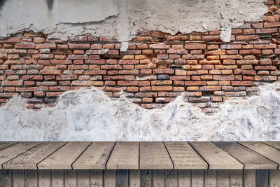 Stack of stone wall