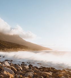 Scenic view of sea against sky