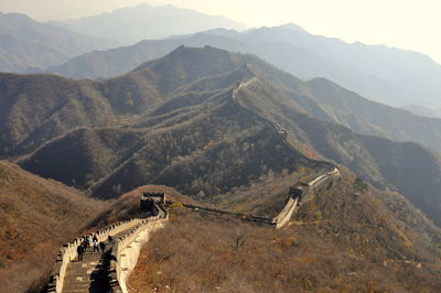 High angle view of mountain