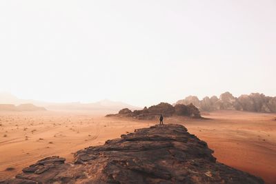 Scenic view of desert against sky