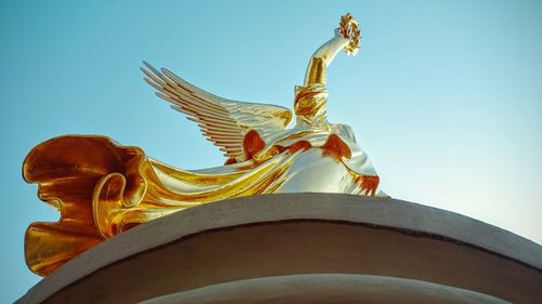 Low angle view of statue