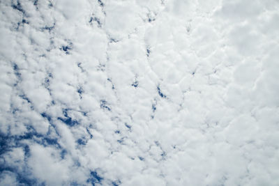 Low angle view of clouds in sky