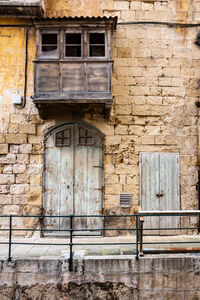 Low angle view of old building