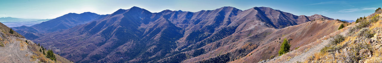 Oquirrh  mountain utah lake panorama views provo, timpanogos, lone and twin peaks. salt lake city