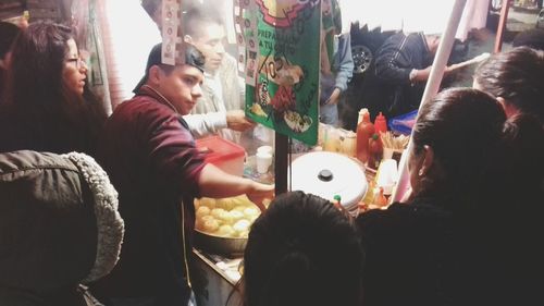 People working on table