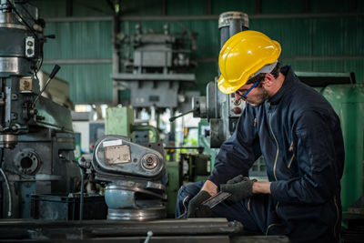 Man working in factory