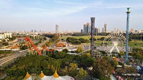 View of modern buildings in city