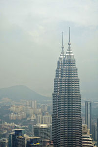 Modern skyscrapers against sky