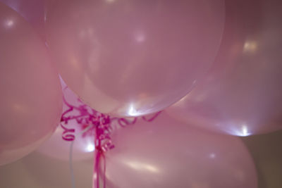 Illuminated lights at night