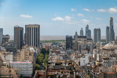 Cityscape against sky