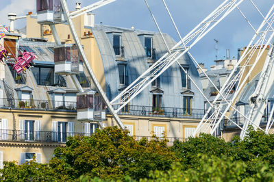 Low angle view of buildings against sky