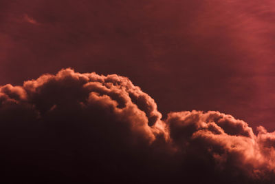 Scenic view of cloudscape during sunset