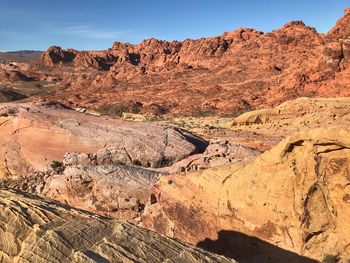 Rock formations in a desert