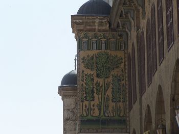 Exterior of temple against clear sky