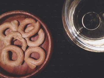 Close-up of food on table