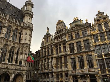 Low angle view of buildings against sky