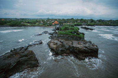 Scenic view of river against sky