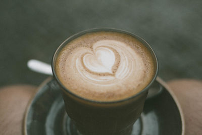 Close-up of coffee on table