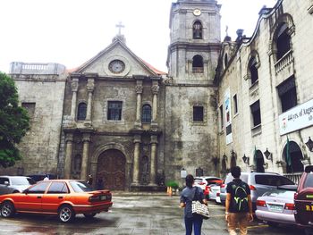 View of cathedral against sky in city