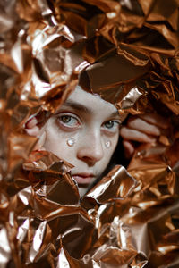 Close-up portrait of a paper