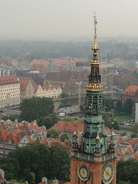 Aerial view of city