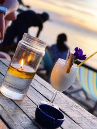 Close-up of drink on table