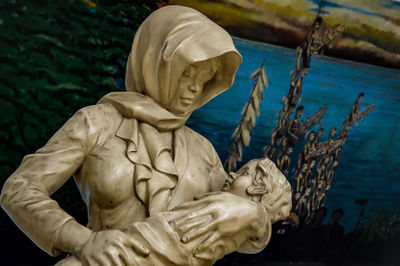 Close-up of buddha statue