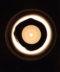 Low angle view of light bulb