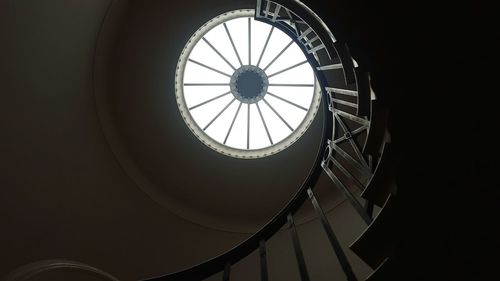 Low angle view of skylight