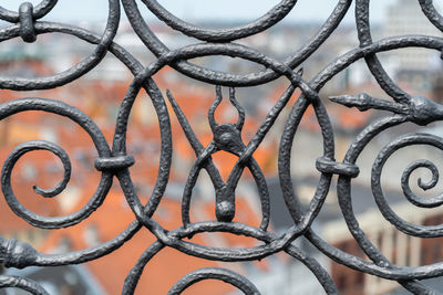 Full frame shot of metal fence