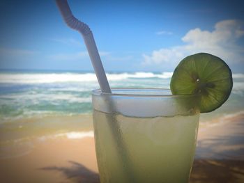 Close-up of drink against blurred background