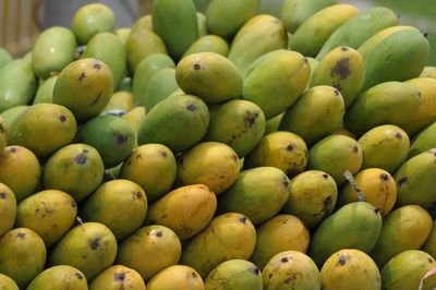 Full frame shot of fruits for sale in market