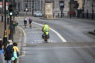 People on city street