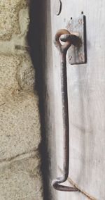 Close-up of metallic structure