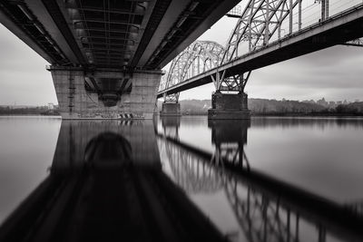 Two bridges over river