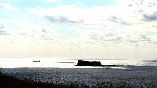 Scenic view of sea against sky