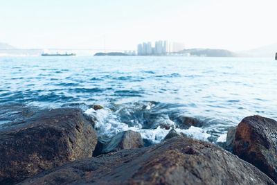 Scenic view of sea against sky