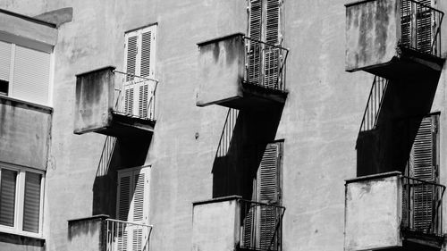 Low angle view of buildings against sky