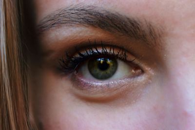 Close-up portrait of human eye