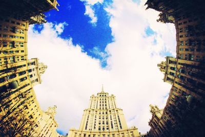 Low angle view of a city