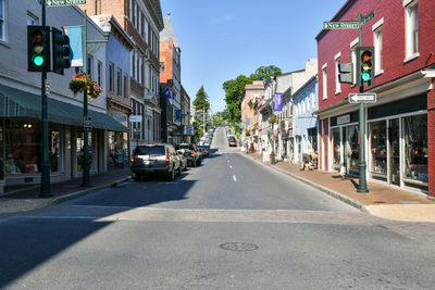 View of city street