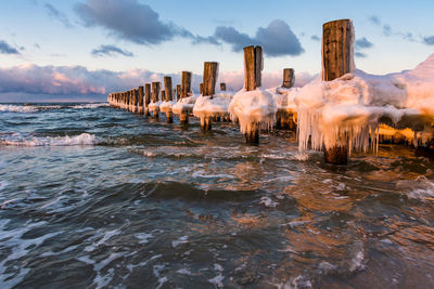 Panoramic shot of sea against sky